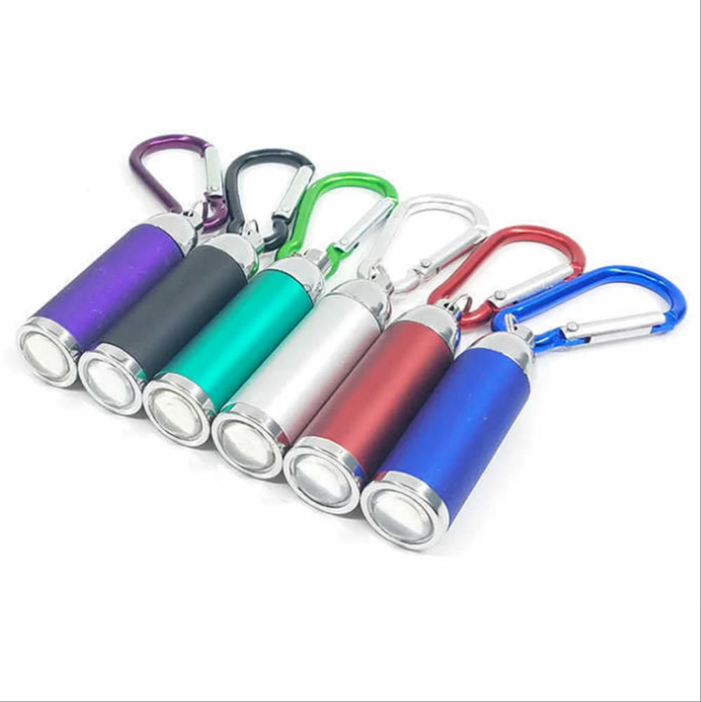 

Led Mini Keychain flashlight holiday gift small pull tube mountaineering buckle aluminum alloy telescopic zoom flashlight