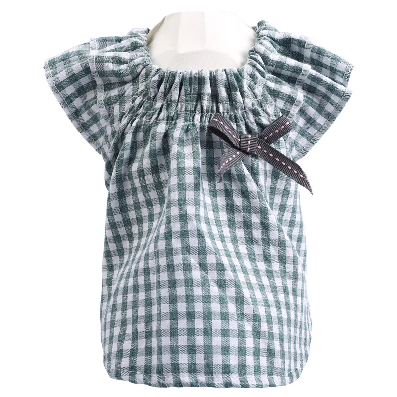 

Cat Shirt Vests Mascoats Clothing Pet Tshir Autumn Summer Dog Clothes for Small Dogs Fashion Plaid