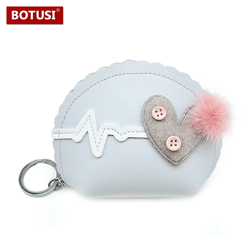 Женская помада ключ сумка любовь монета пурезе бант-кулон мини кошелек маленький