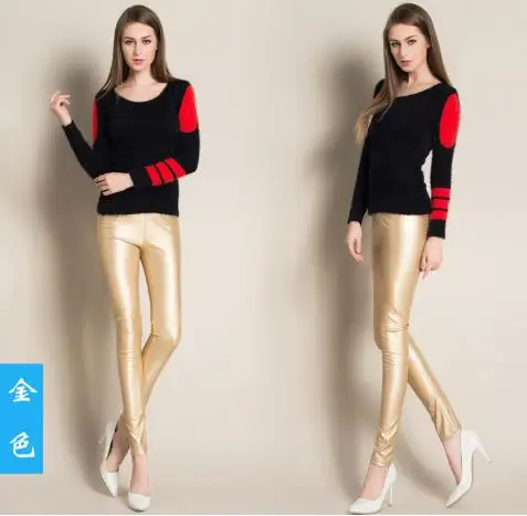 Женские леггинсы из ПУ кожи 25 цветов | Мать и ребенок