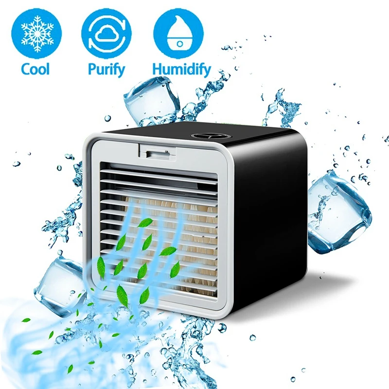 

Portable Air Conditioner 5-In-1 Air Cooler With LED Light And Humidify Personal Air Cooling For Home Office Travel