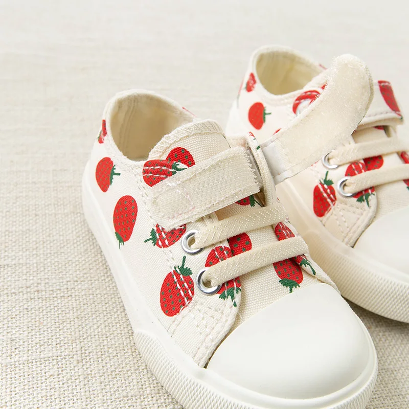 DB12876 Dave Bella детская Весенняя парусиновая обувь для девочек повседневная с принтом