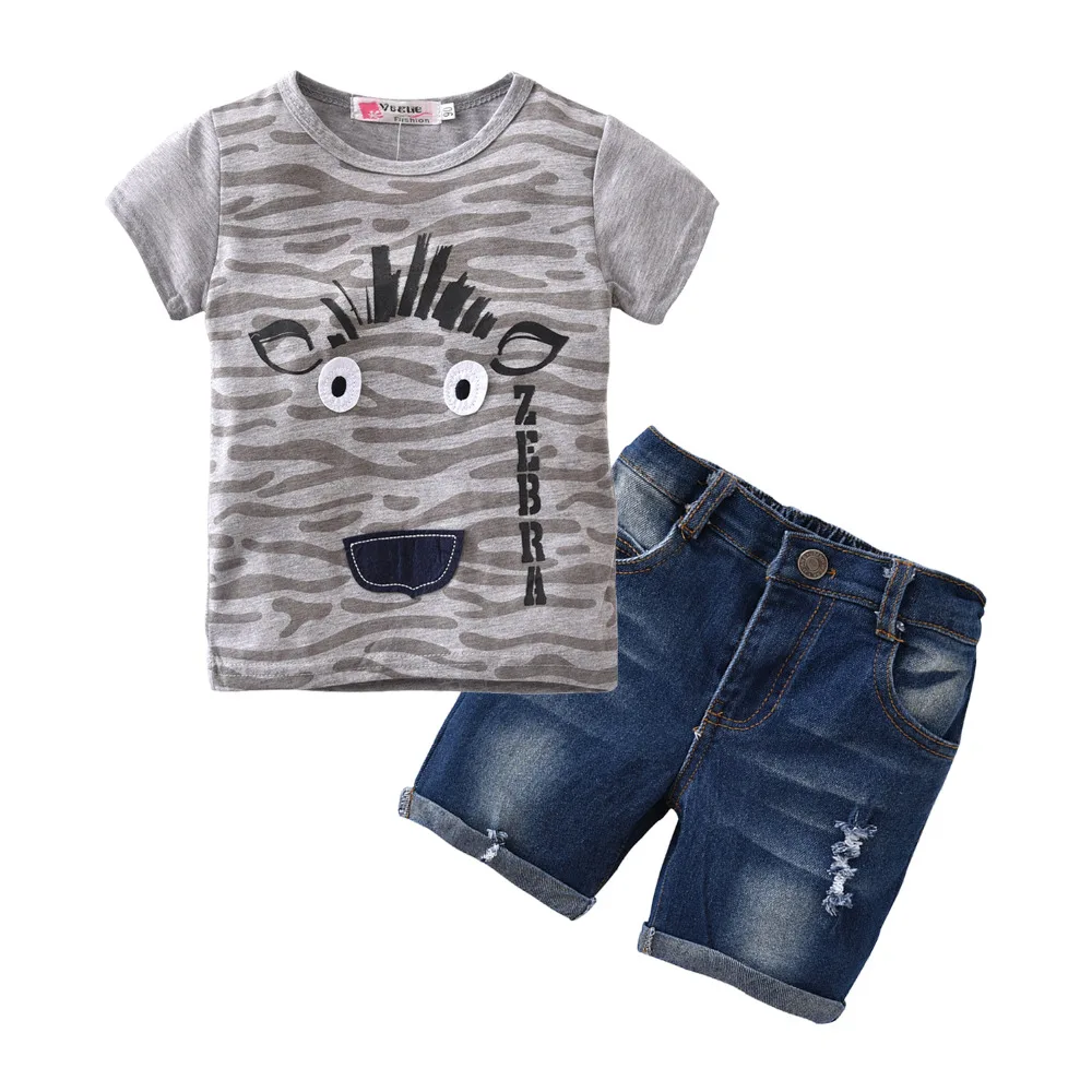 2021 г. Лидер продаж летняя стильная футболка с короткими рукавами и джинсовые