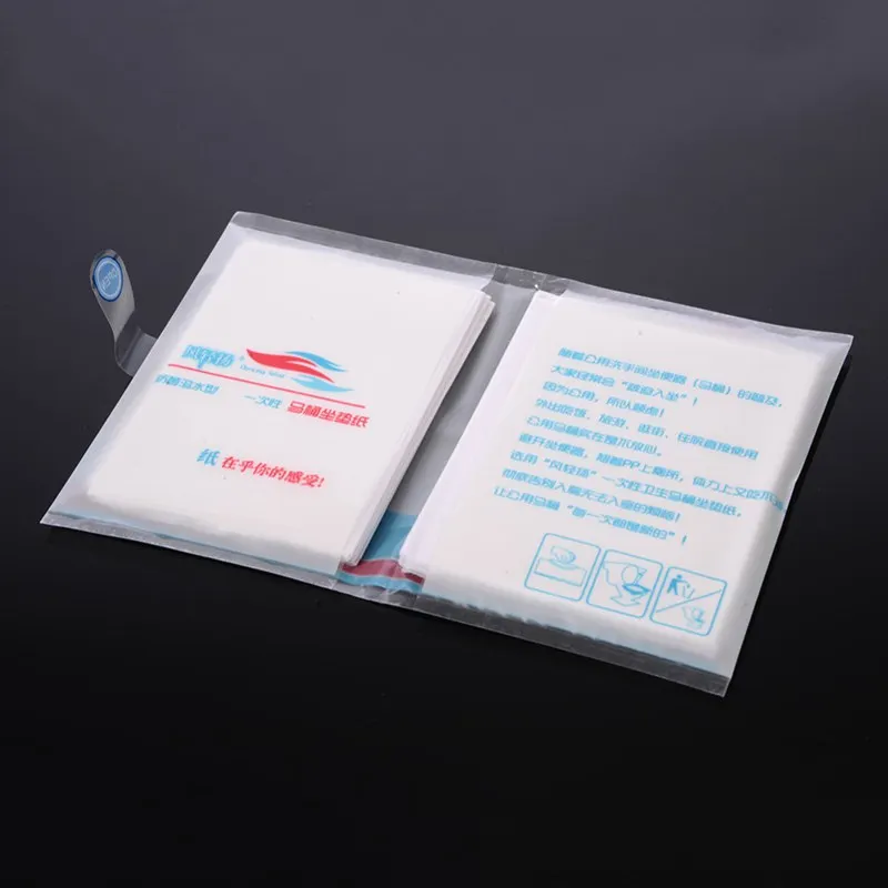 100 шт./упак. ПЭ каверы для ободка унитаза крышка коврик Водонепроницаемый Туалет