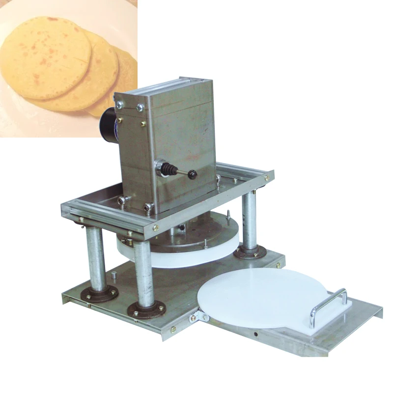 

10kg Flour Tortilla Pizza Dough Press Machine/desktop dough roller/pizza crust press making machine