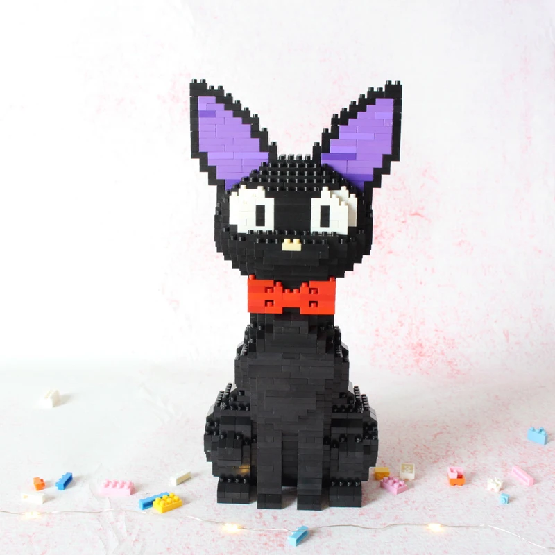Модель 3D Babu из мультфильма Джиджи черная кошка сидящее животное домашнее 8806 шт.