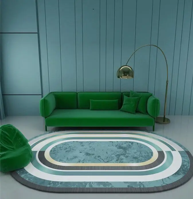 Goedkoop Nordic Onregelmatige Geometrische Tapijt Thuis Woonkamer Badkamer Tapijten Creatieve Slaapkamer Bed Deken Deken Studie Yoga Teppich Mat