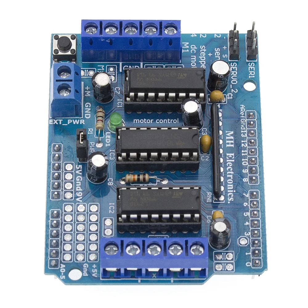 Плата расширения с двигателем L293D щит управления Duemilanove Mega 2560 и UNO|uno shield|uno boardboard