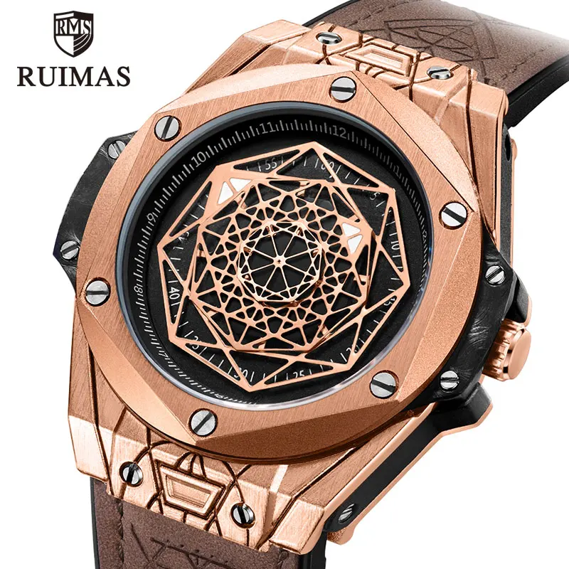 

New Top Brand Luxury Military Sports Quartz Watches Men Fashion Leather Strap Wristwatch Waterproof Watch Man 533