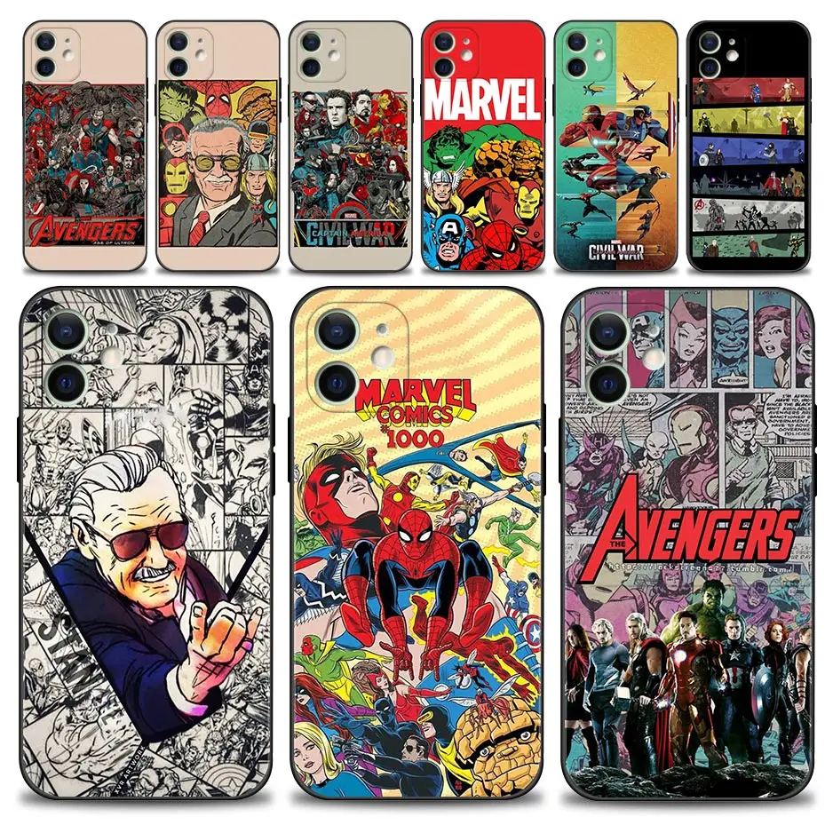 

Marvel Ticket Retro Comics Phone Case For Apple iPhone 13 12 11 Pro Max 13 12 Mini XS Max XR X 7 8 Plus 6 6S Silicon Cover Shell