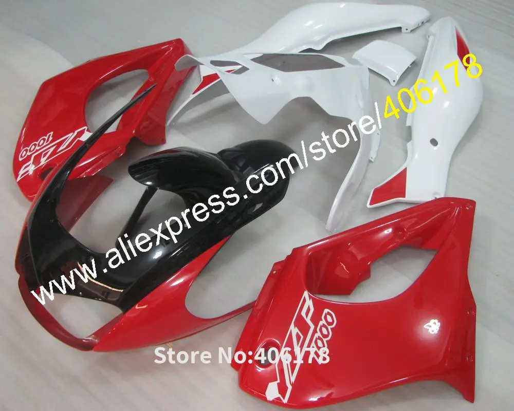 Лучшая цена 97 07 YZF1000R полный комплект для Yamaha YZF 1000R Thunderace 1997 2007 Красный Белый