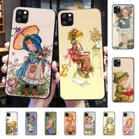 yndfcnb sarah kay little girl phone case for iphone 11 12 13 mini pro xs max 8 7 6 6s plus x 5s se 2020 xr cover