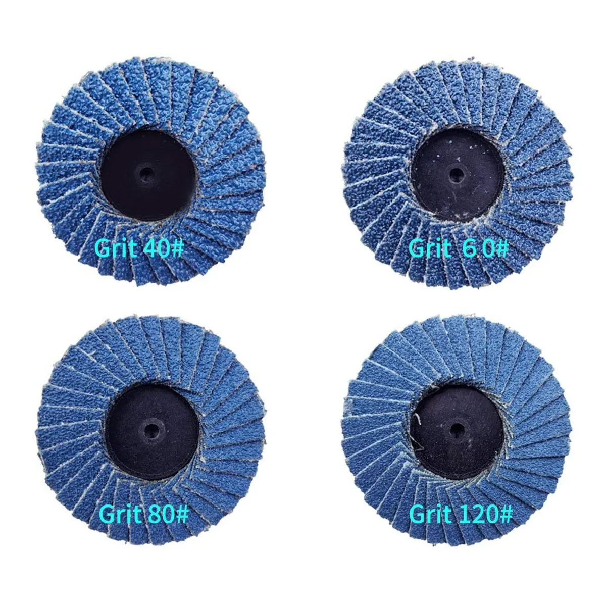 

10 Pcs 2 Inch 80 Grit Roll Lock Flap Sanding Disc Quick Change Zirconia Alumina Grinding Wheels for Rotary Tools