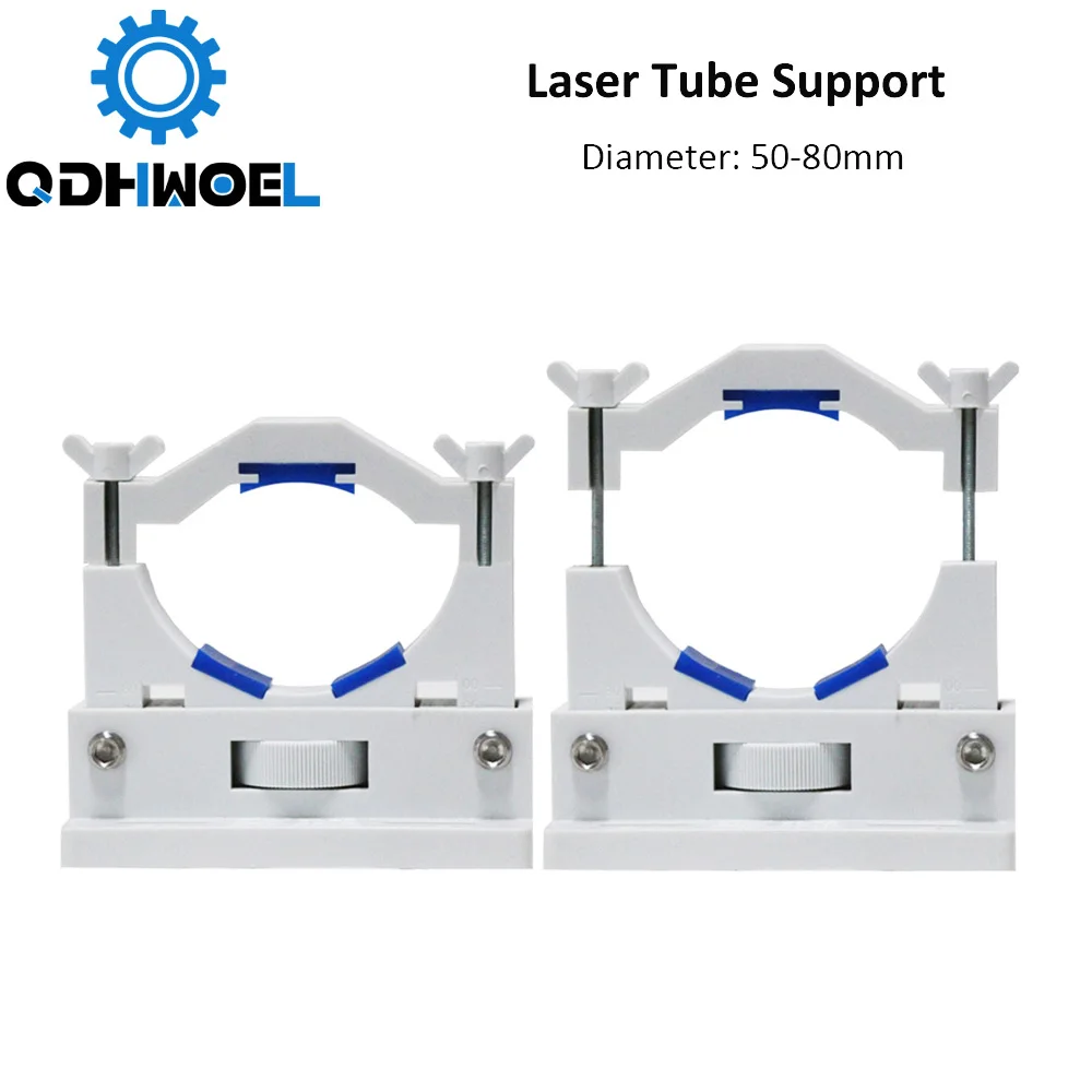 Держатель лазерной трубки Co2 с поддержкой крепления гибкий пластик 50 80 мм для