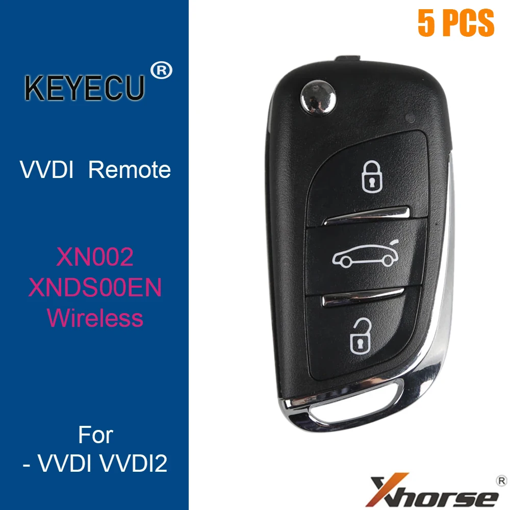 KEYECU 5 шт./лот XHORSE английская версия XN002 для DS Style беспроводной универсальный