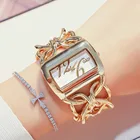 Новые GD женские часы роскошные золотые Брендовые Часы-браслет женские повседневные прямоугольные Женские кварцевые наручные часы relogio feminino
