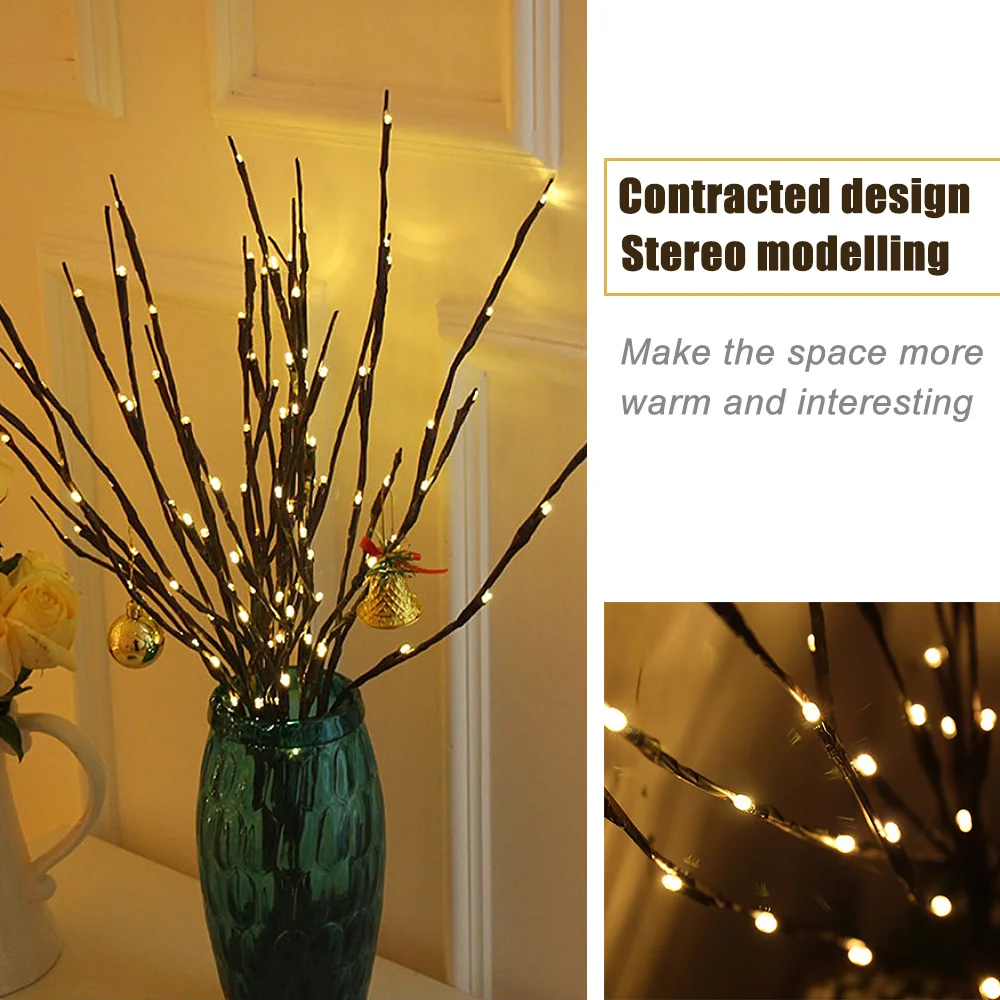 СВЕТОДИОДНАЯ Гирлянда А 20 светильник имитацией ветвей дерева рождественские