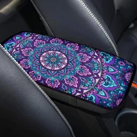 purple lotus pattern printing for automobile armrest box cushion interior upholstery