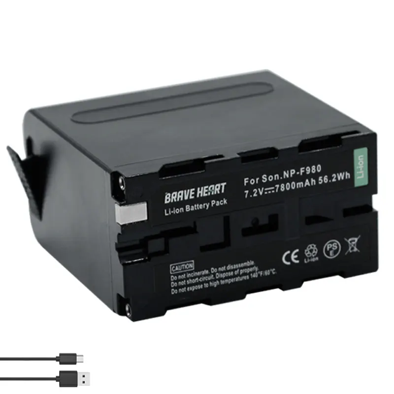 Аккумулятор для видеокамеры Sony NP F980 NPF960 NPF970 7800 мАч|Цифровые аккумуляторы| |