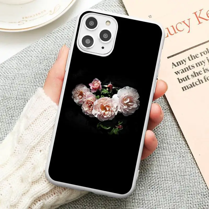 

Peonies flower Phone Case Candy Color for iPhone 6 6S 7 8 11 12 XS X SE 2020 XR mini pro Plus MAX funda