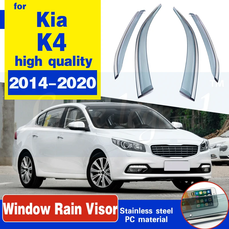 

Защитный козырек от дождя на окно автомобиля, защита от солнца, ветра, дефлектор, тент, тент, чехол для Kia K4 2014-2020, автомобильные аксессуары