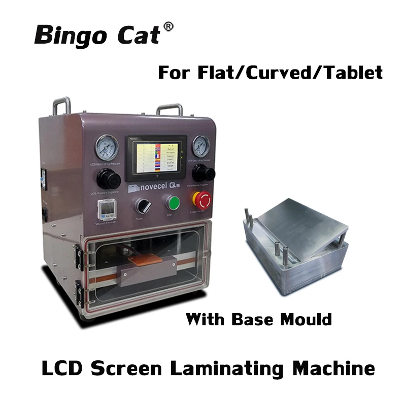 Novecel Q5 lcd экран ламинатор lcd стекло OCA ламинатор для ремонта экрана мобильного телефона изогнутый плоский планшет дисплей 10,5