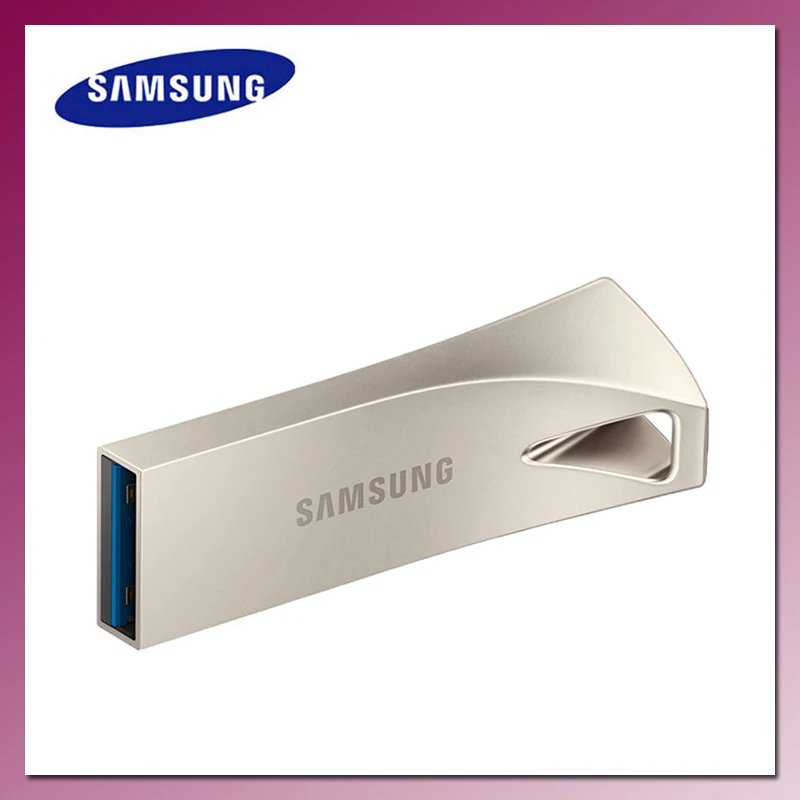 Металлический USB флеш накопитель SAMSUNG BAR Plus 128 ГБ 256 300 м/с карта 3 1 64 32 200|USB