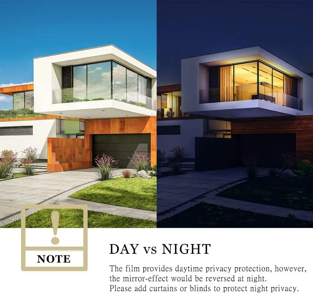 

Privacy window film One-way mirror glue reflective window glass film used for daytime privacy protection in homes and offices