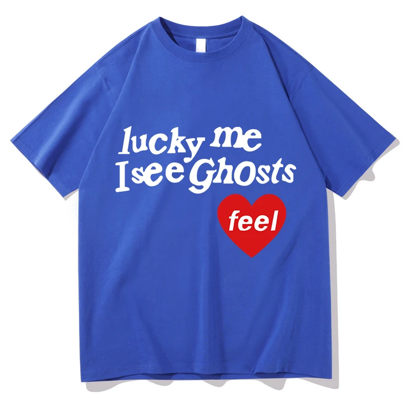 

Kanye West Kids See Ghosts Oversize Men T Shirt Tour Commemorative Printed Retro Loose Harajuku Crew Neck Short Sleeve T-shirt