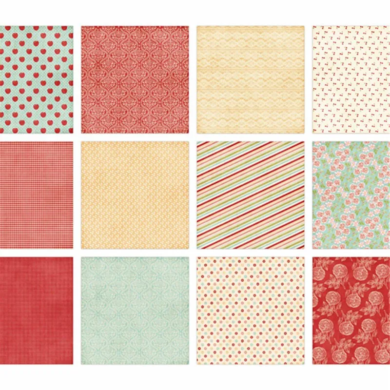 24 шт. бумажный пакет для скрапбукинга в виде цветка оригами красный горошек