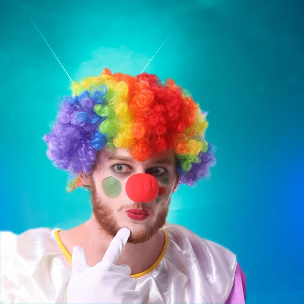 Парик в виде клоуна наборы для носа искусственный парик креативный головной убор
