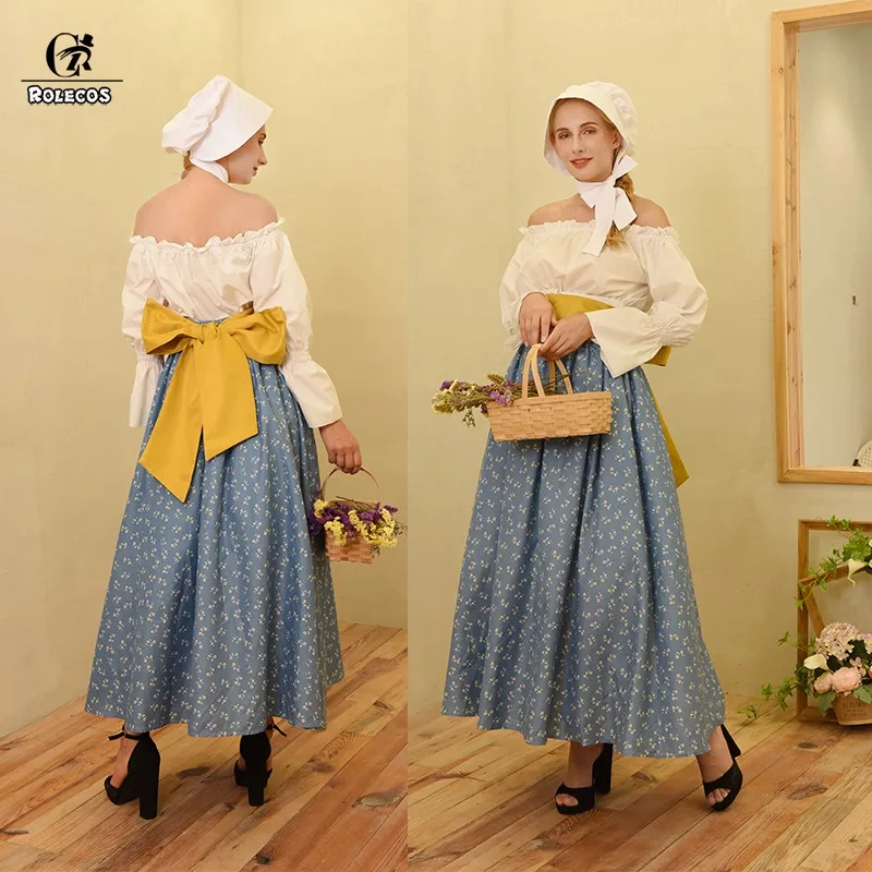 ROLECOS женские Pioneer платье сад костюм домашнее хозяйство историческая
