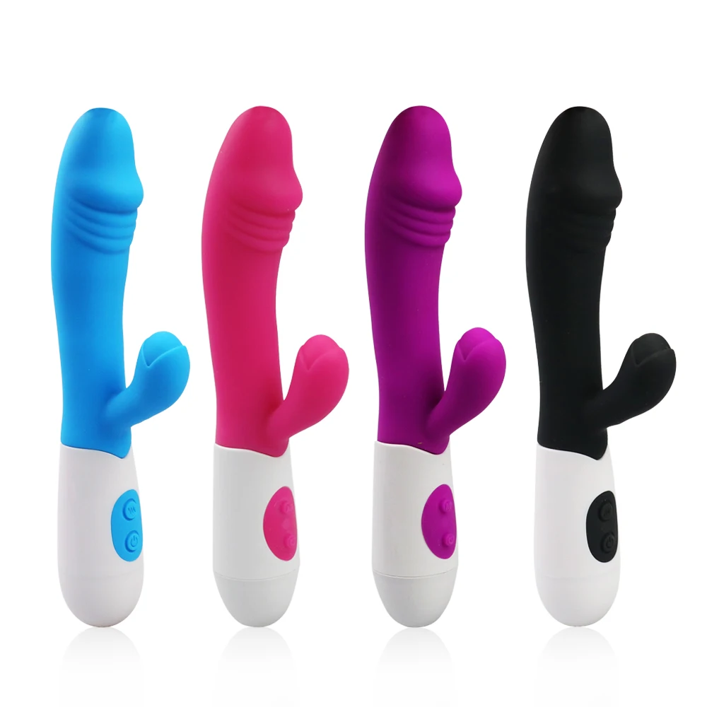 G Spot вибратор для женщин кролик двойной вибрации Силиконовые Водонепроницаемый