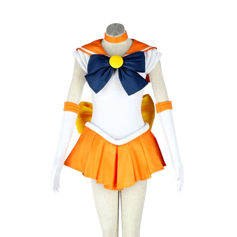 

Anime Sailor Moon Cosplay Costume Full Set Minako Aino Cosplay Clothes Sailor Venus V Halloween Costumes For Women