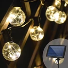 Рождественская сказочная гирлянда, светодиодная гирлянда с лампочками, празднисветильник освещение, гирлянда для вечеринки, свадьбы, сада, Рождественское украшение на солнечной батарее