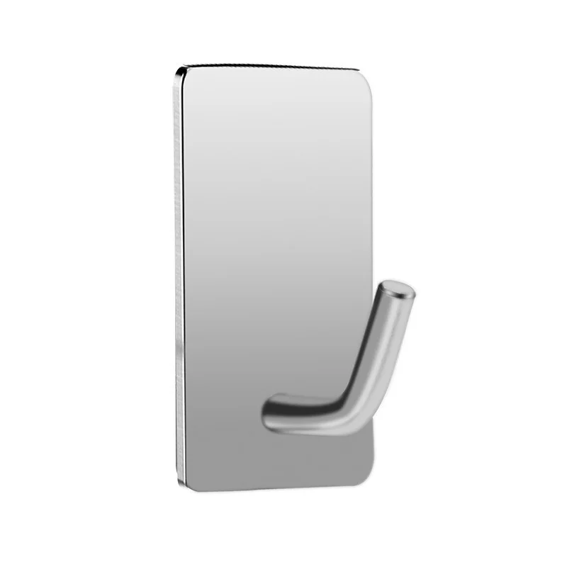 

Adhesive Stainless Steel Wall Hook Kitchen Home Bathroom Shower Hooks Bath Ball Hanger Holder Rack Key Bag Robe Hanging Hooks