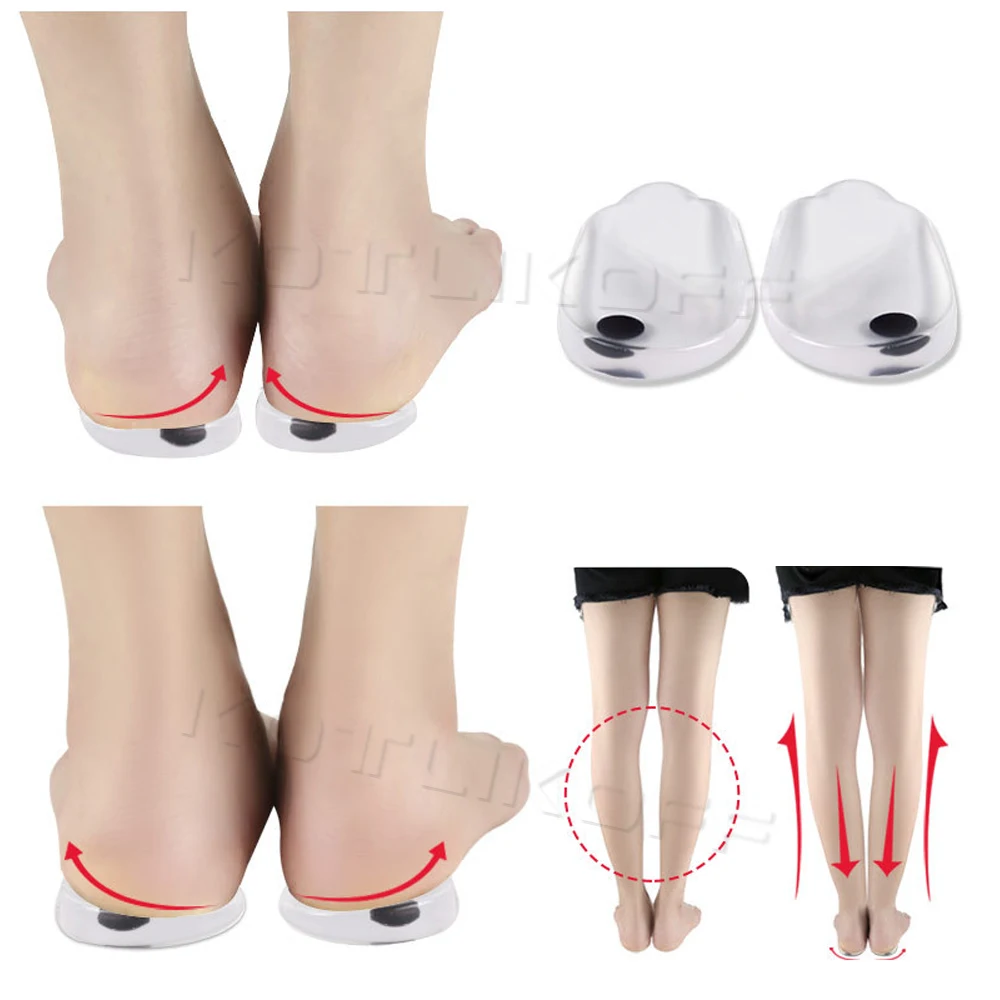 Magnetic Massage Insoles Gel O/X Type Leg Orthotics Heel Pads Corrective Valgus Varus Foot Magnet Massage Insoles Insert Pads