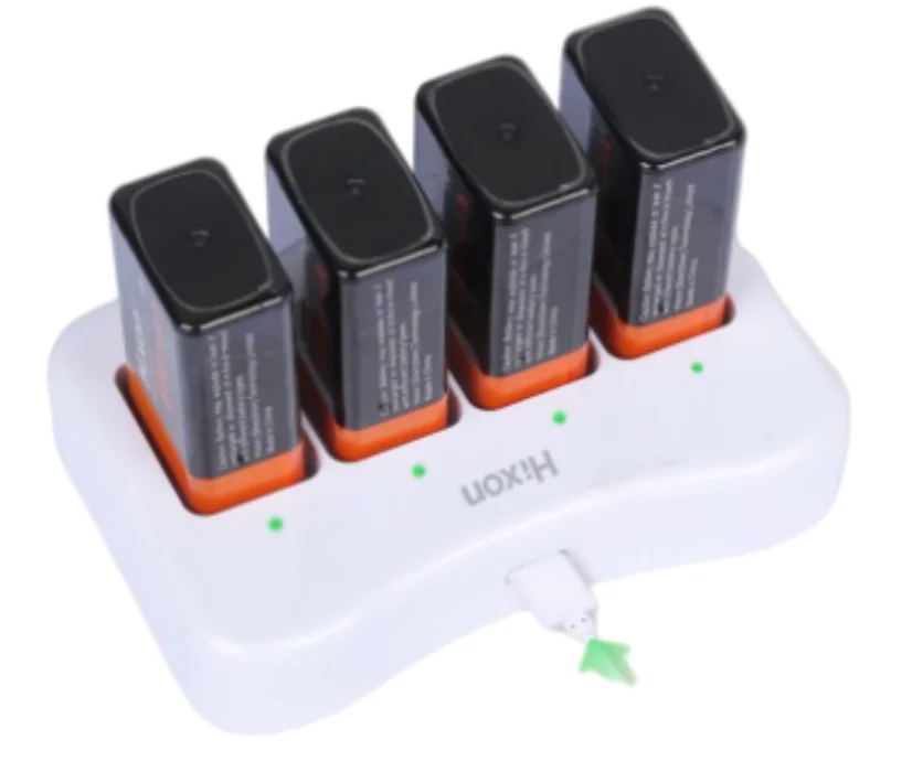 Перезаряжаемый литий ионный аккумулятор и зарядное устройство 9 в 6F22 850 мАч для