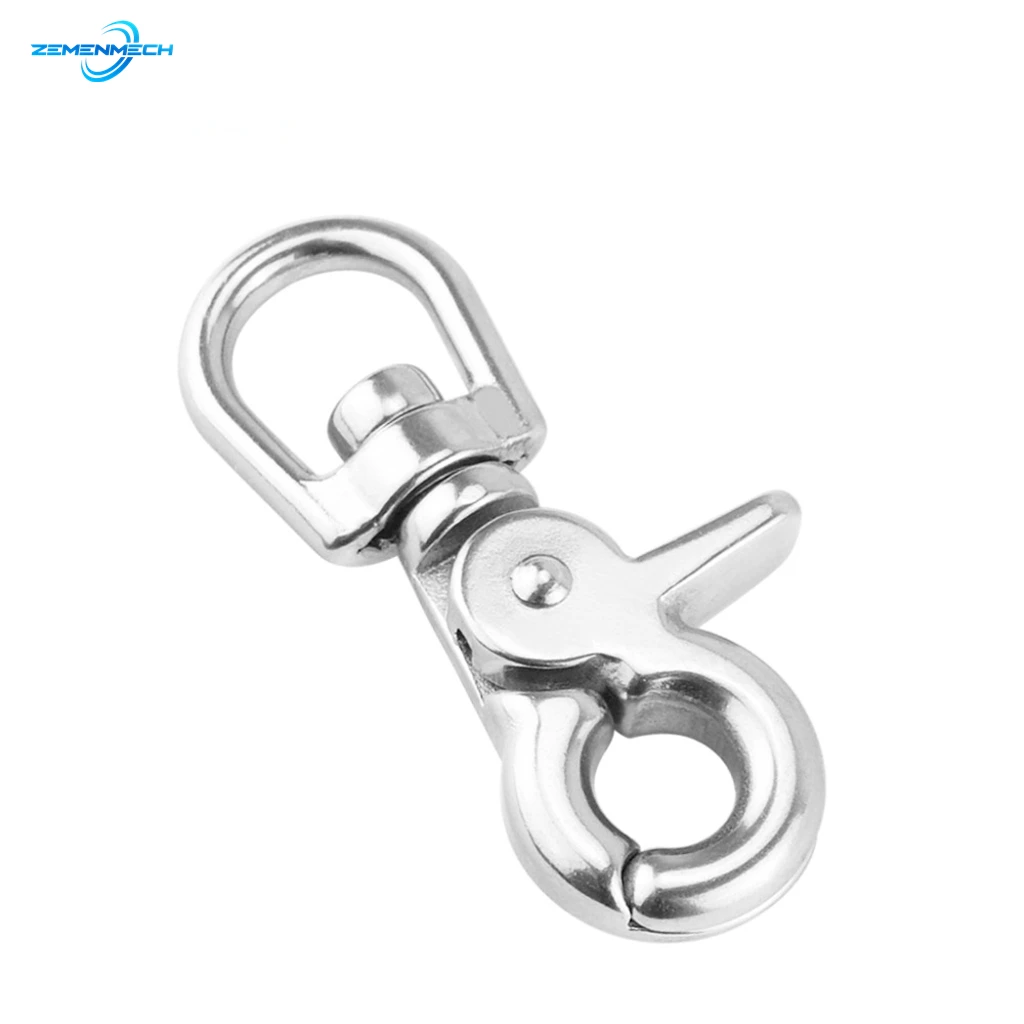 

316 Stainless Steel Webbing Bag Trigger Swivel Lobster Clasps Clips Snap Hooks Weave Paracord Lanyard Buckles Marine Hardware