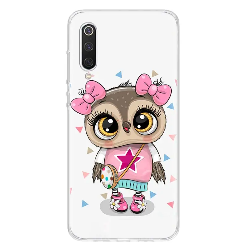 Cute Owl Hearts Lover Christmas Phone Case For Xiaomi Redmi 10 10A 10C 10X 9 Prime 9A 9C 9T 8 8A 7 7A 6 Pro S2 6A K40 K30 K20 Co