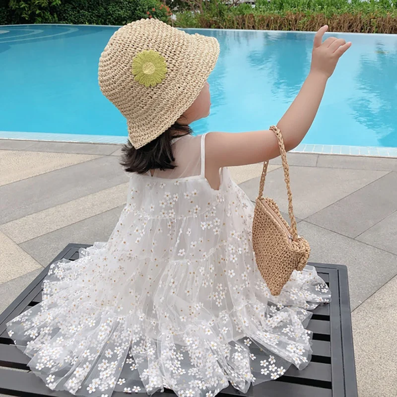 

HOT Summer Baby Girls Sleeveless Dress Child Girl Casual All-match Flowers Pattern Dresses Children's Fashion Tutu Dress99