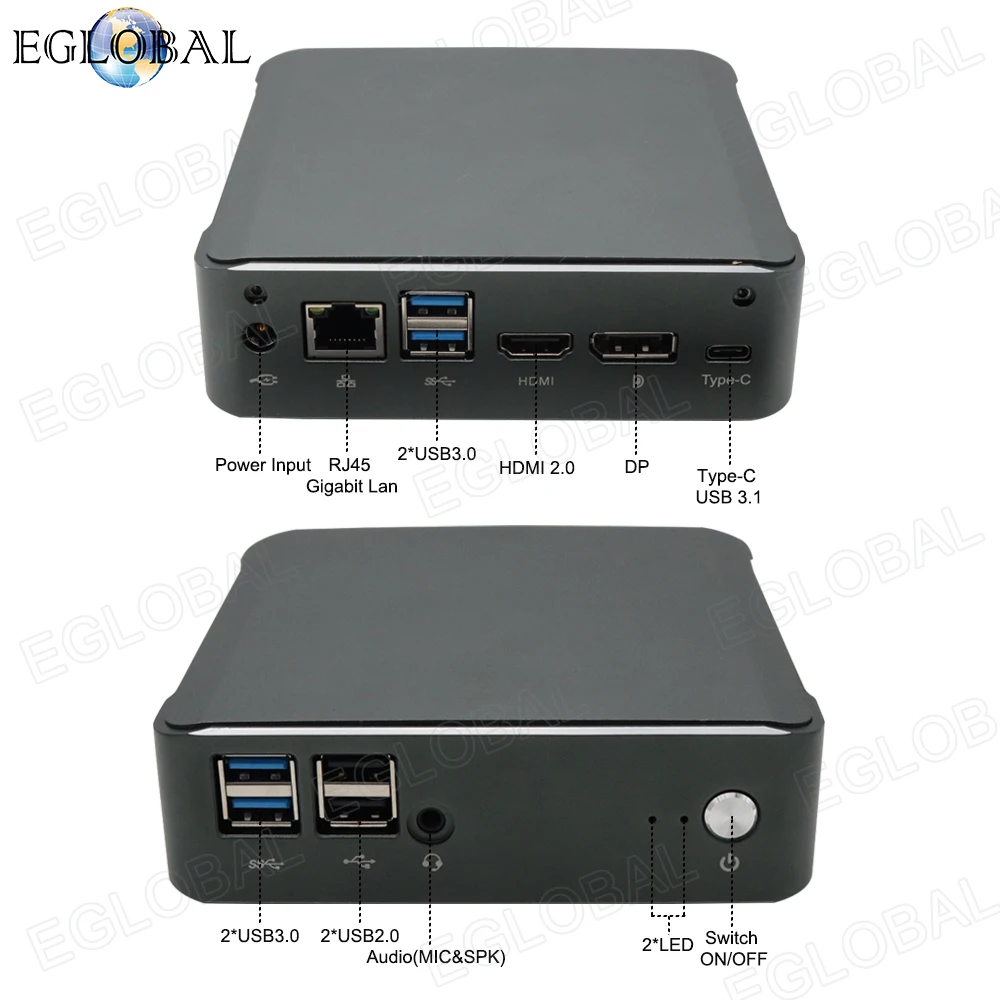 Eglobal Карманный охлаждающий вентилятор игровой ПК Intel Pentium Gold 5405U Core i3 8145U i5 8265U i7 8565U