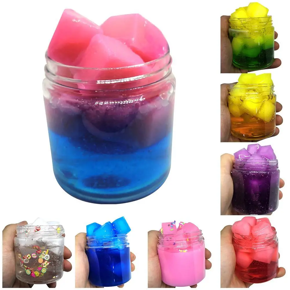 

Jelly Cube Crystal Mud Clay Slime Putty Plasticine Sludge Stress Relief Toys Hand Fidget Toy Slime Toy Antistress for Children
