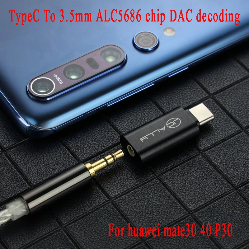 Для huawei mate30 40 P30 TypeC до 3 5 мм ALC5686 чип HiFi портативный цифровой аудио HIFI