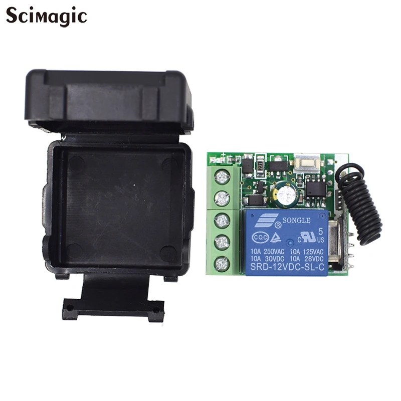 DC 10V-14V DC12V 1CH RF 433 МГц Беспроводной Радиочастотный пульт дистанционного Управление