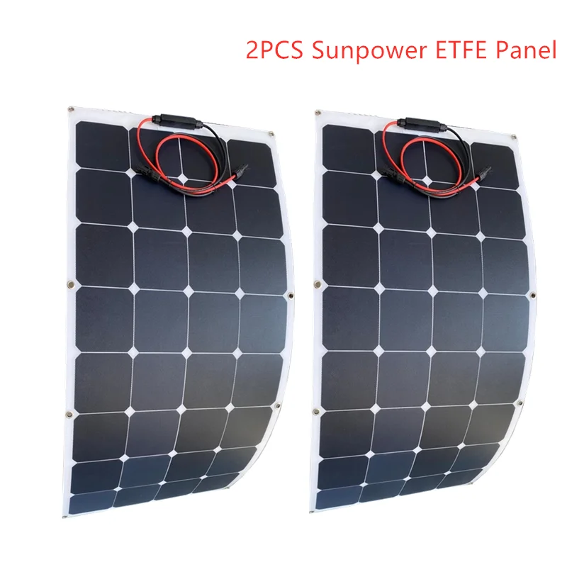 Легкий компактный дизайн Sunpower Солнечные батареи 12 в 100 Вт etfe/pet sunpower Гибкая