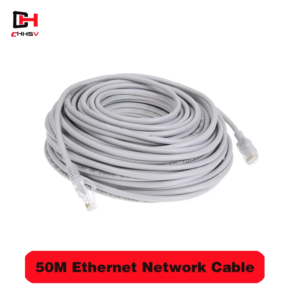 

1pcs 50M 164ft Cat5 Ethernet Network Cable RJ45 Patch Outdoor Indoor Waterproof LAN Cable Wires For CCTV POE IP Camera System