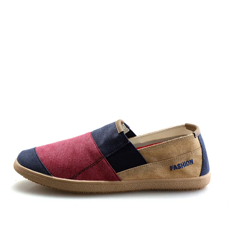 

2021 New Simple Men Flats Plimsolls Retro Style Canvas Casual Shoes Men Espadrille Fisherman Shoes Plus Size Alpargatas Hombre