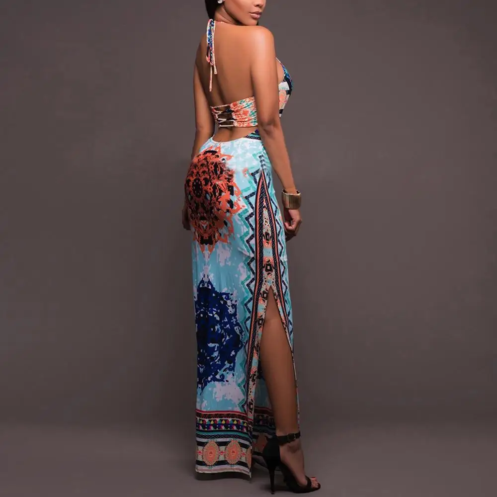 DANALA модное эластичное Макси платье 2020 новости длинное африканские платья для