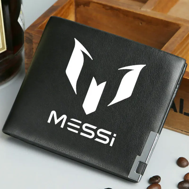 Футбольный кошелек Lionel Messi футбольный бейдж для футбола короткий кожаный чехол